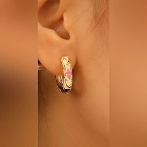 Star Hoop Earrings S1015